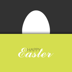 Happy Easter background with eggs. Vector illustration.
