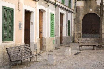 Fototapeta na wymiar Street in Pollenca, Majorca