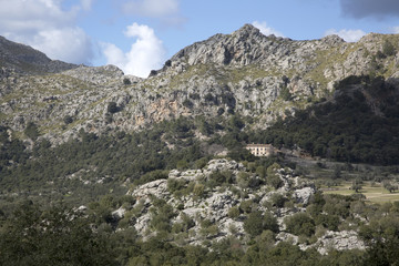 Fototapeta na wymiar Tramontana Mountains near Lluc; Majorca