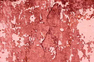 Wall fragment with scratches and cracks