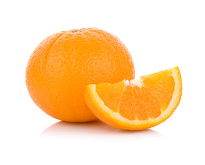 Orange fruit isolated on white background
