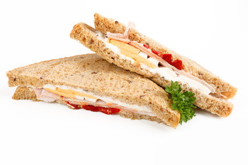 Sandwich mit Pute und Ei