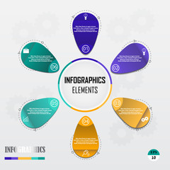 Vector business template for presentation. Concept for infographic.