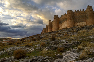 Fototapeta na wymiar Castillo de Berlanga de Duero, Soria, Castilla León, España
