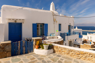 Greece. Mykonos. Typical architecture.