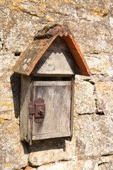Old wooden letterbox