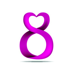 8 March Woman's Day Logo