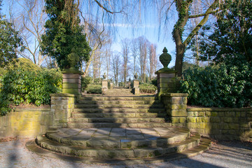 Treppe zum Ehrenfriedhof