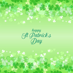 beautiful shamrock background for st patrick's day