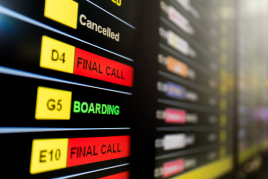 electronic flight information board