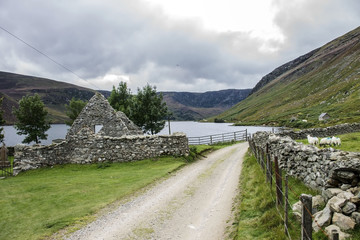 Loch Lee, Glen Esk, Angus, Scotland, United Kingdom. August 2017