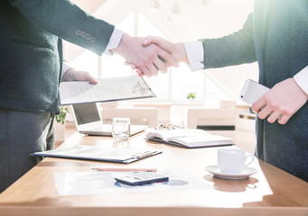Business Deal in office