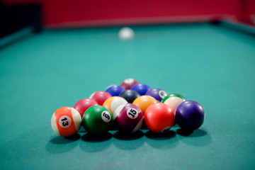 Billiard set up