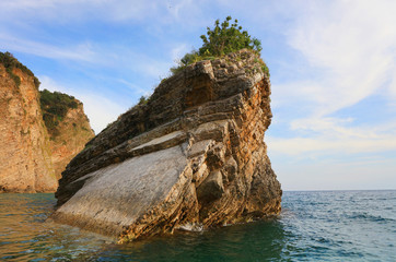 Fototapeta na wymiar Adriatic coast at Budva, Montenegro, Europe