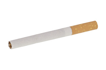 Cigarette on a white background