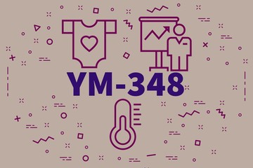 Conceptual business illustration with the words ym-348