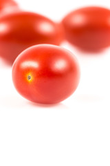 Cherry tomato on white