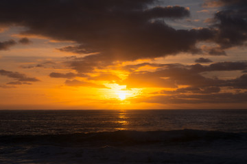 sunset at sea