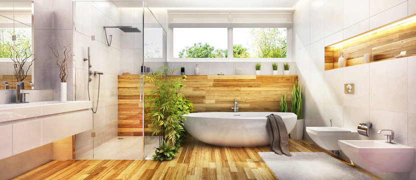 Modern design bathroom