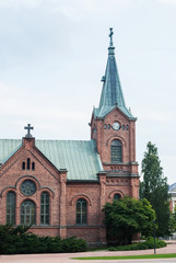 Fototapeta na wymiar Jyvaskyla City Church, Finland