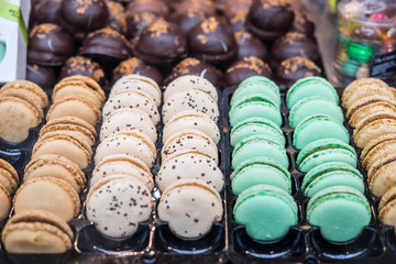 Macaroons at Chocolate Exhibition, 