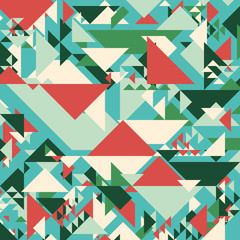 Abstract geometric background. Modern overlapping large and small triangles.