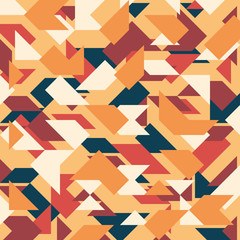 Abstract geometric background. Retro overlapping triangles and rhombuses.