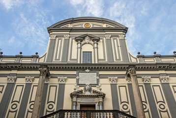 exterior of Basilica di San Paolo Maggiore Church in Naples