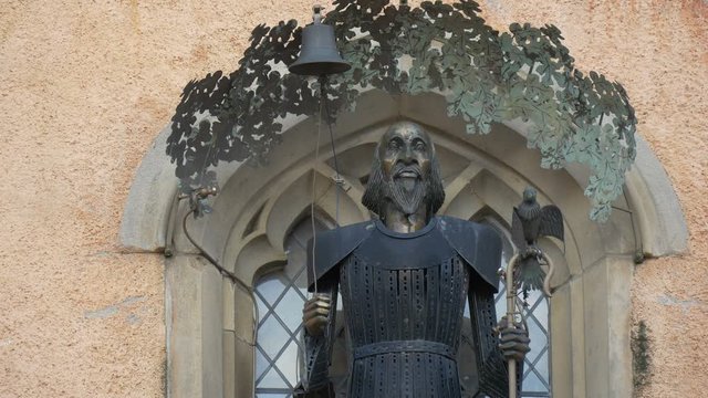 Close up of a man statue