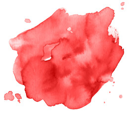 Colorful abstract watercolor texture stain with splashes and spatters. Modern creative watercolor background for trendy design.