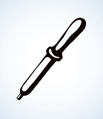 Pipette. Vector drawing