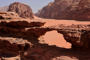 stone arch in Wadi Rum 