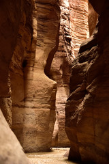 Wadi Numeira canyon walls, Jordan