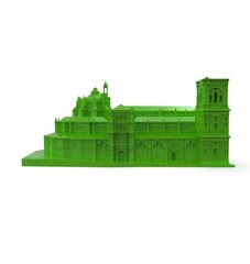 3d illustration of cathedral