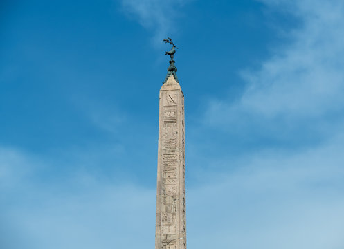 Egyptian obelisk in Navona's place Rome