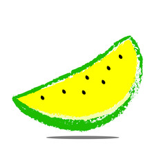 watermelons honey. Vector background with red watermelon slices.