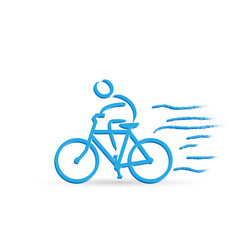 Obraz na płótnie Canvas Bicycle Rider Design