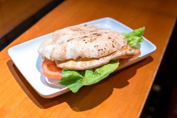 Barbequed chicken breast