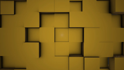 Beautiful Abstract Cubes Looped 3d Animation. Colorful Wall Moving. Seamless Background. Abstract cubes move, 3d animation. Abstract background with cubes. Loop able 3D animation
