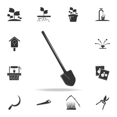 shovel icon. Detailed set of garden tools and agriculture icons. Premium quality graphic design. One of the collection icons for websites, web design, mobile app