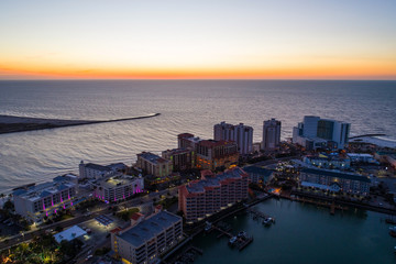 Schöner Sonnenuntergang Clearwater Beach Florida USA