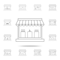 cosmetics store icon. Detailed set of shops and hypermarket icons. Premium quality graphic design. One of the collection icons for websites, web design, mobile app