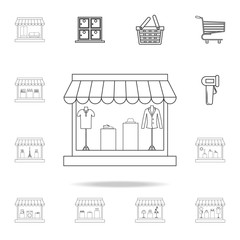 menswear shop icon. Detailed set of shops and hypermarket icons. Premium quality graphic design. One of the collection icons for websites, web design, mobile app