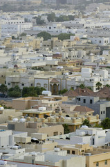 Top View of Residential Villas in Riyadh City, Saudi Arabia