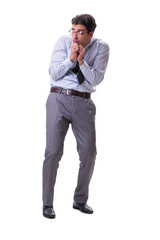 Businessman isolated on the white background