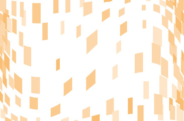 Abstract geometric pattern with squares, rectangles. Orange color Vector illustration