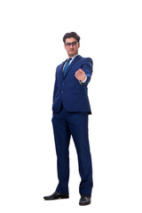 Businessman isolated on the white background