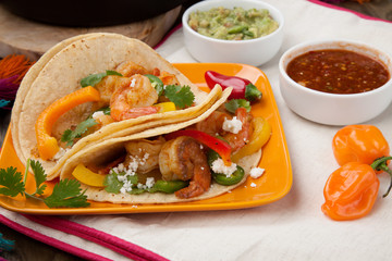 Two Shrimp Fajitas