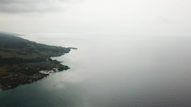 High on Sao Tome island's north coast