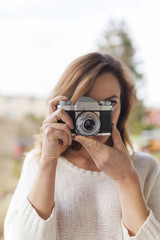 portrait of a femal photographer